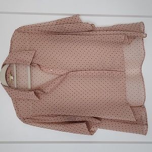 Gianni Bini Sheer Button Up